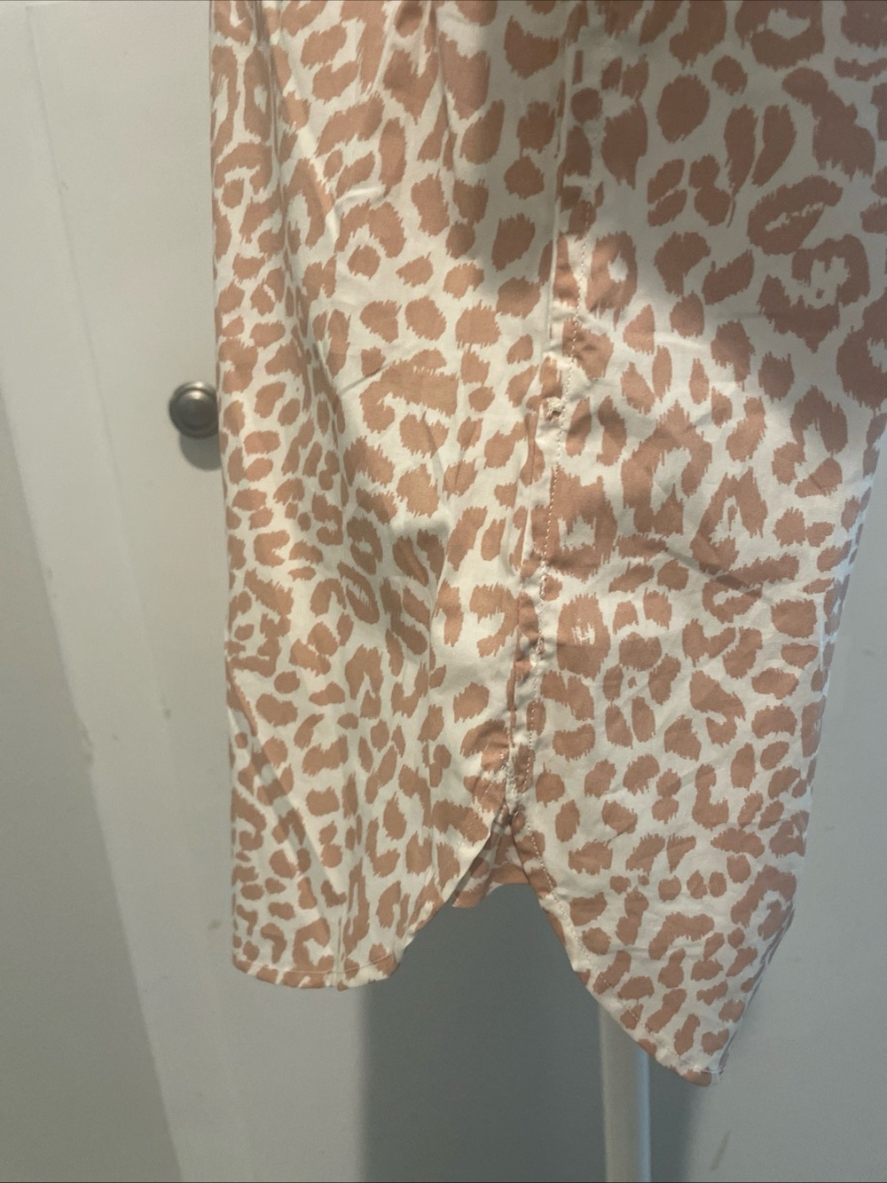 NWOT J. Crew Classic Ruffled  Leopard Print Button-Up Blouse Size S - Picture 9 of 13